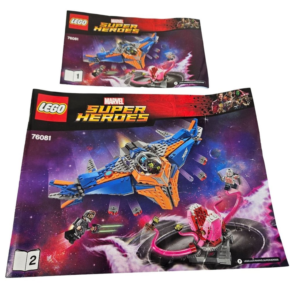 Lego Guardians Of Galaxy 2 76081 1 & 2 Manual Instruction Book ONLY No Brick Fig